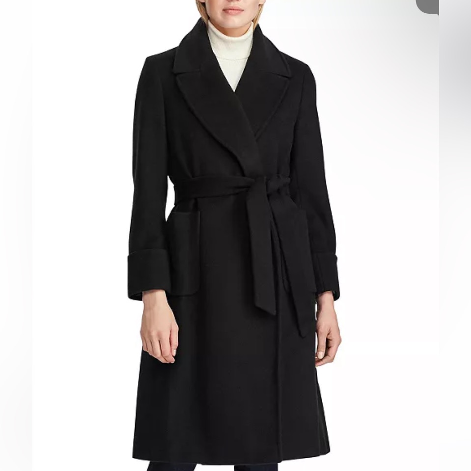 Nwt Lauren Ralph Lauren Classic Black Coat $495